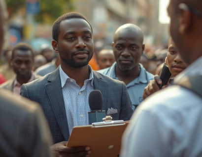 African researcher capturing public voices through opinion polls.